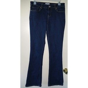 Aeropostale Womens Jeans Sz 7/8 Skinny Boot Dark Wash